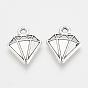 Подвески из сплава тибетского сплава, без кадмия и без свинца, алмаз