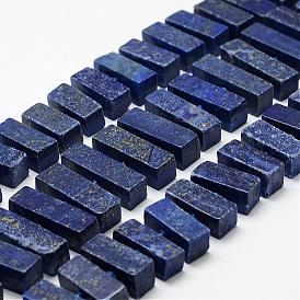 Natural Lapis Lazuli Beads Strands, Cuboid