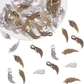 Tibetan Style Alloy Pendants, Wing