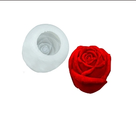 Moules en silicone de qualité alimentaire pour bougies, thème de la saint-valentin, bricolage, moule à savon artisanal, moule à gâteau mousse au chocolat, rose