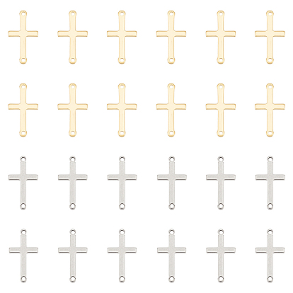 60 шт. 2 цвета религия 201 подвески из нержавеющей стали, боковые перекрестные ссылки