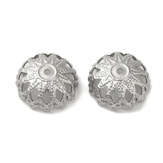 304 caps d'acier inoxydable, fleur