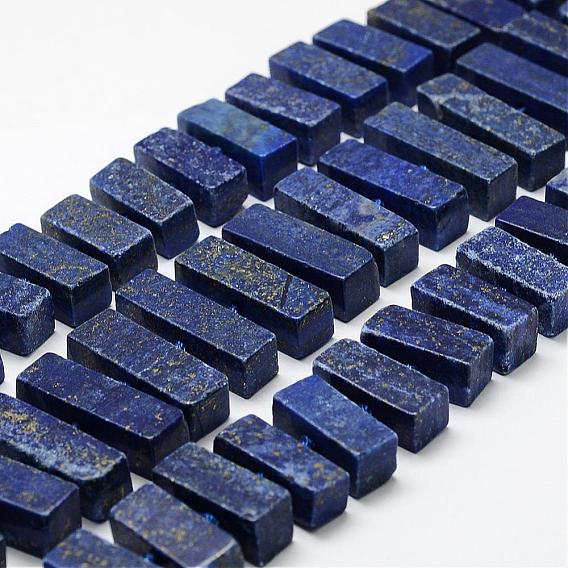 Natural Lapis Lazuli Beads Strands, Cuboid