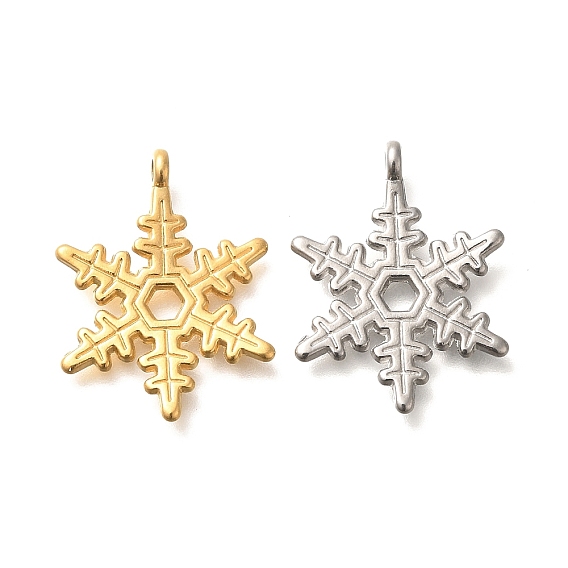 304 подвески из нержавеющей стали, снежинка очарование