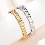 Valentine's Day 304 Stainless Steel Heart Open Hinged Cuff Bangles for Women