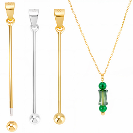 4 шт. 2 цвета родиевое покрытие 925 серебряный медальон в виде планеты с зажимными креплениями, для жемчужных бусин из драгоценных камней, с печатью 925