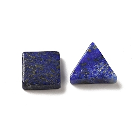 Naturales lapis lazuli cabochons, triángulo cuadrado