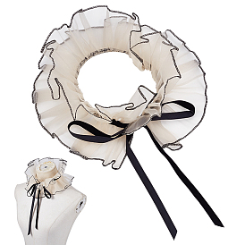 Съемный накладной воротник из органзы для женщин