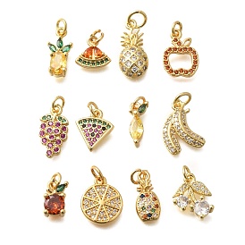 Латунные подвески, фруктовые прелести, без свинца и без кадмия, долговечный, с целью перехода в кольце