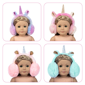 Plush & Plastic Doll Earmuff, Doll Making Supplies