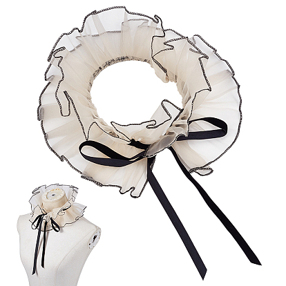 Съемный накладной воротник из органзы для женщин