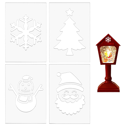 4шт. акриловые шаблоны для квилтинга, поделки шитье пэчворк своими руками, прозрачные