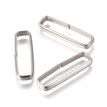 304 Быстроразъемные соединения из нержавеющей стали, связывающий кольца, закрыты, но распаян, прямоугольные