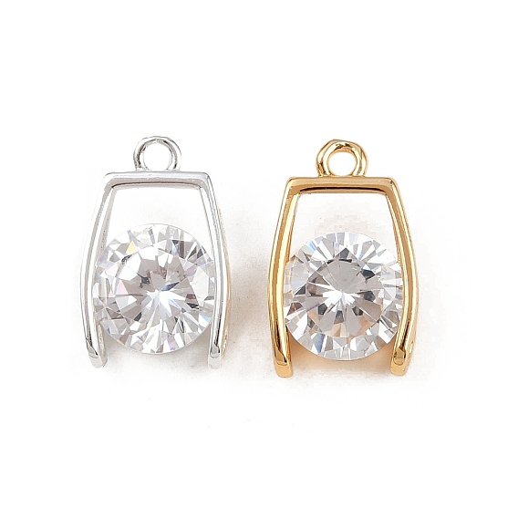 Кулон из циркония, прямоугольник амулеты