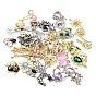 Alloy Rhinestone Pendants, Mixed Shapes