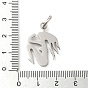 304 Stainless Steel Pendants, with Jump Ring, Mermaid Charms