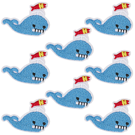 10 шт. полиэстеровые нитки для вышивки, приклеиваемые утюгом/пришиваемые нашивки, аппликации из ткани, кит