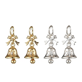 Латунные микро проложить кубического циркония подвески, Рождественский колокольчик, с целью перехода в кольце