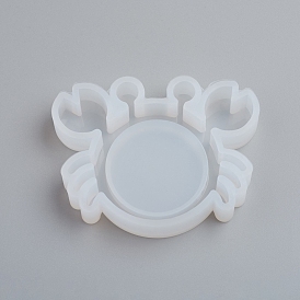 Shaker Mold, Silhouette Silicone Quicksand Molds, Resin Casting Molds, For UV Resin, Epoxy Resin Jewelry Making, Crab