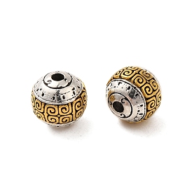 Tibetan Style Alloy Beads, Round