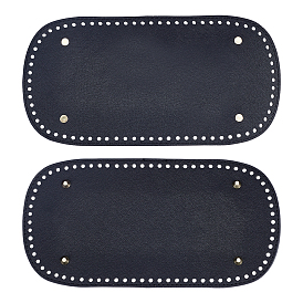 2шт. искусственная кожа с железным овальным дном, для вязания сумки, женские сумки ручной работы поделки аксессуары