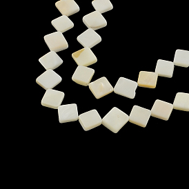 Rhombus Natural Sea Shell Beads Strands