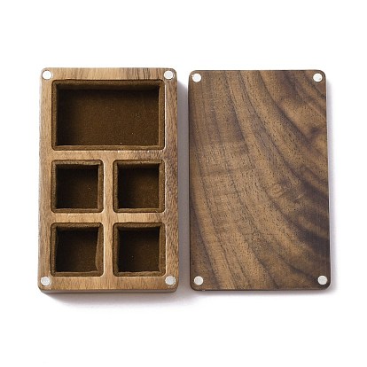 Wooden Jewelry Storage Boxes, with Magnetic Clasps, Rectangle