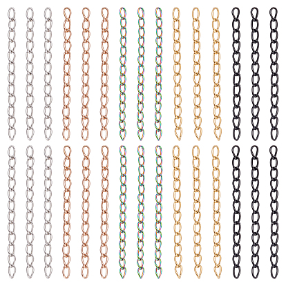 100 шт. 5 цвета 304 удлинитель для цепей из нержавеющей стали, концевые цепи