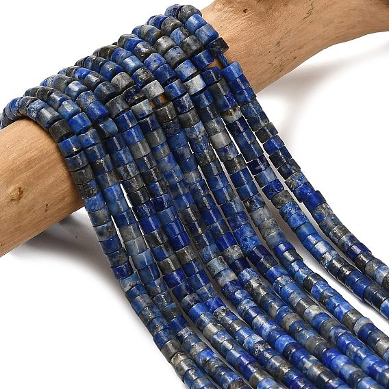 Нитки бусины из натурального ляписа-лазури, диск, Heishi бусы