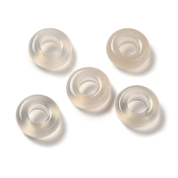 Подвески из натурального белого халцедона