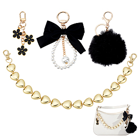 Подвесные декоративные наборы, включая подвески из полиэстера, CCB-пластика и сплавов с эмалью.