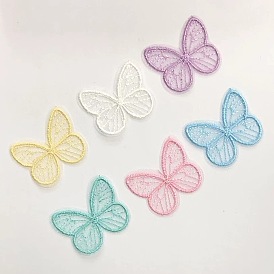 Butterfly Computerized Embroidery Organza Sew On Ornament Accessories, Appliques