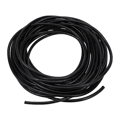 10 ярдов круглого шнура из коровьей кожи, кожаный шнурок для браслетов ожерелья