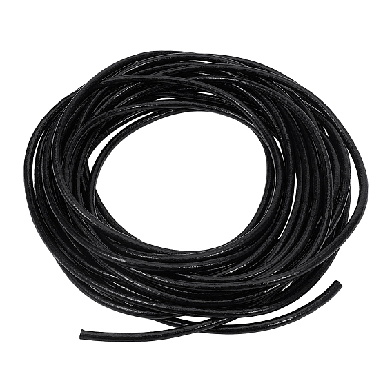 10 ярдов круглого шнура из коровьей кожи, кожаный шнурок для браслетов ожерелья