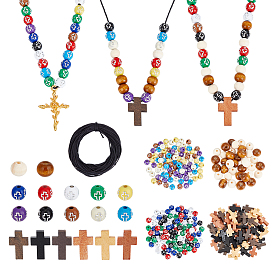 Наборы для самостоятельного изготовления деревянных украшений в стиле кросс-тема, разнообразные