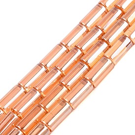 Transparent
 Electroplate Glass Beads Strands, Column