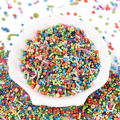 Смешанные гальванические и негальванические стеклянные бусины, для изготовления ювелирных изделий, разнообразные