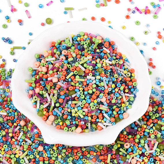 Смешанные гальванические и негальванические стеклянные бусины, для изготовления ювелирных изделий, разнообразные