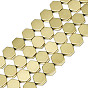 Electroplate Non-magnetic Synthetic Hematite Beads Strands, Hexagon