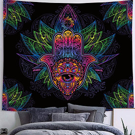Tapestry Mandala Series Tapestry Purple Palm Print Home Background Decoration Cloth Beach Cushion