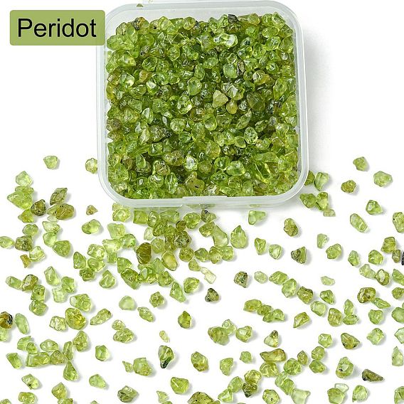 60g cuentas de peridoto natural, sin agujero/sin perforar, chip