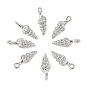 SHEGRACE Brass Shell Shape Charms, Cadmium Free & Nickel Free & Lead Free