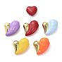 Латунь эмаль подвески, шарма сердца, долговечный, без кадмия и без свинца, стойки покрытие, реальный 18 k позолоченный