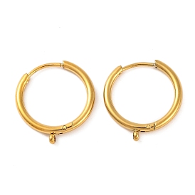 Ion Plating(IP) 304 Stainless Steel Hoop Earring Findings