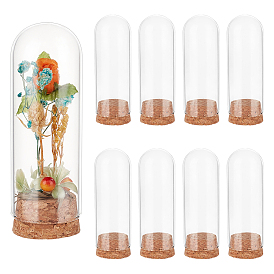 Стеклянные колпаки-купола, крышки колокольчика cloche, с пробкой-колонкой, арка