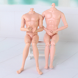 Тело фигурки из пластика с подвижными суставами, нет головы, для маркировки мужских кукольных аксессуаров
