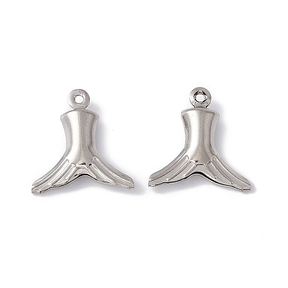 Pendentifs en acier inoxydable, breloques en queue de poisson