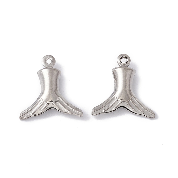 Pendentifs en acier inoxydable, breloques en queue de poisson