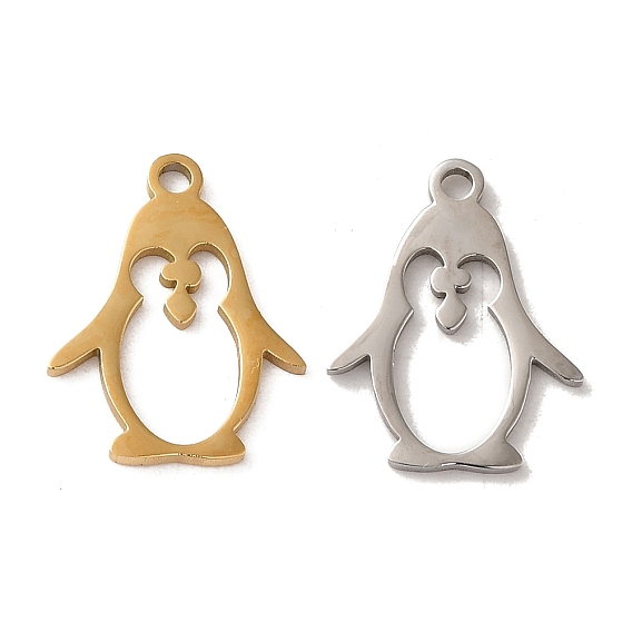 201 подвески из нержавеющей стали, лазерная резка, очарование пингвина