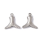 Pendentifs en acier inoxydable, breloques en queue de poisson